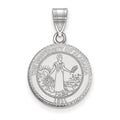 10k White Gold LogoArt University of Alabama Medium Crest Pendant