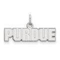 10k White Gold LogoArt Purdue University Block Type Extra Small Pendant