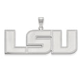 10k White Gold LogoArt Louisiana State University L-S-U Extra Large Pendant