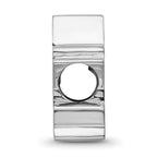 Sterling Silver Rhodium Plated Major League Baseball LogoArt Houston Astros Enamel Bead