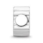 Sterling Silver Rhodium-plated LogoArt Auburn University A-U Enameled Logo Bead