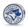 SS/Rh-p Major League Baseball LogoArt Toronto Blue Jays Enameled Bead