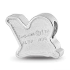 Sterling Silver Rhodium Plated Major League Baseball LogoArt Milwaukee Brewers Enameled Bead