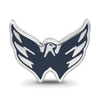 Sterling Silver NHL LogoArt Washington Capitals Enameled Logo Bead