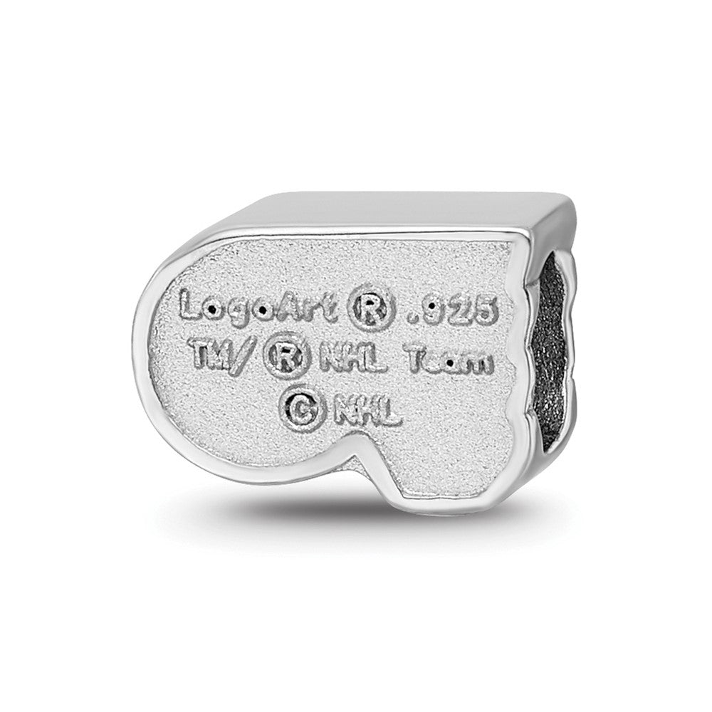 Sterling Silver NHL LogoArt Philadelphia Flyers Winged P Enameled Logo Bead