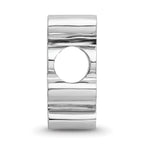 Sterling Silver Rhodium Plated Major League Baseball LogoArt New York Mets Enamel Bead