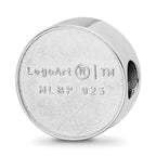 Sterling Silver Rhodium Plated Major League Baseball LogoArt Seattle Mariners Enameled Bead