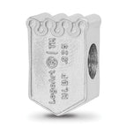 Sterling Silver Rhodium Plated Major League Baseball LogoArt Kansas City Royals Enamel Bead