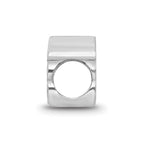 Sterling Silver Rhodium-plated LogoArt University of Pittsburgh Pitt Script Enameled Logo Bead