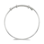 Sterling Silver Polished Adjustable Bangle