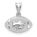 Sterling Silver Kansas State University Football Pendant