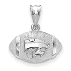 Sterling Silver Kansas State University Football Pendant