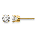 14ky 1.00ct. I2 K-L Diamond Stud Push-on Post Earrings