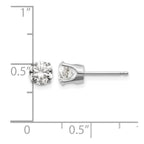 14kw 1.00ct. I2 K-L Diamond Stud Push-on Post Earrings