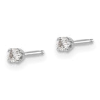 14kw .10ct I2 K-L Diamond Stud Push-on Post Earrings