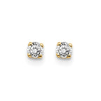 14ky .15ct. I2 K-L Diamond Stud Push-on Post Earrings