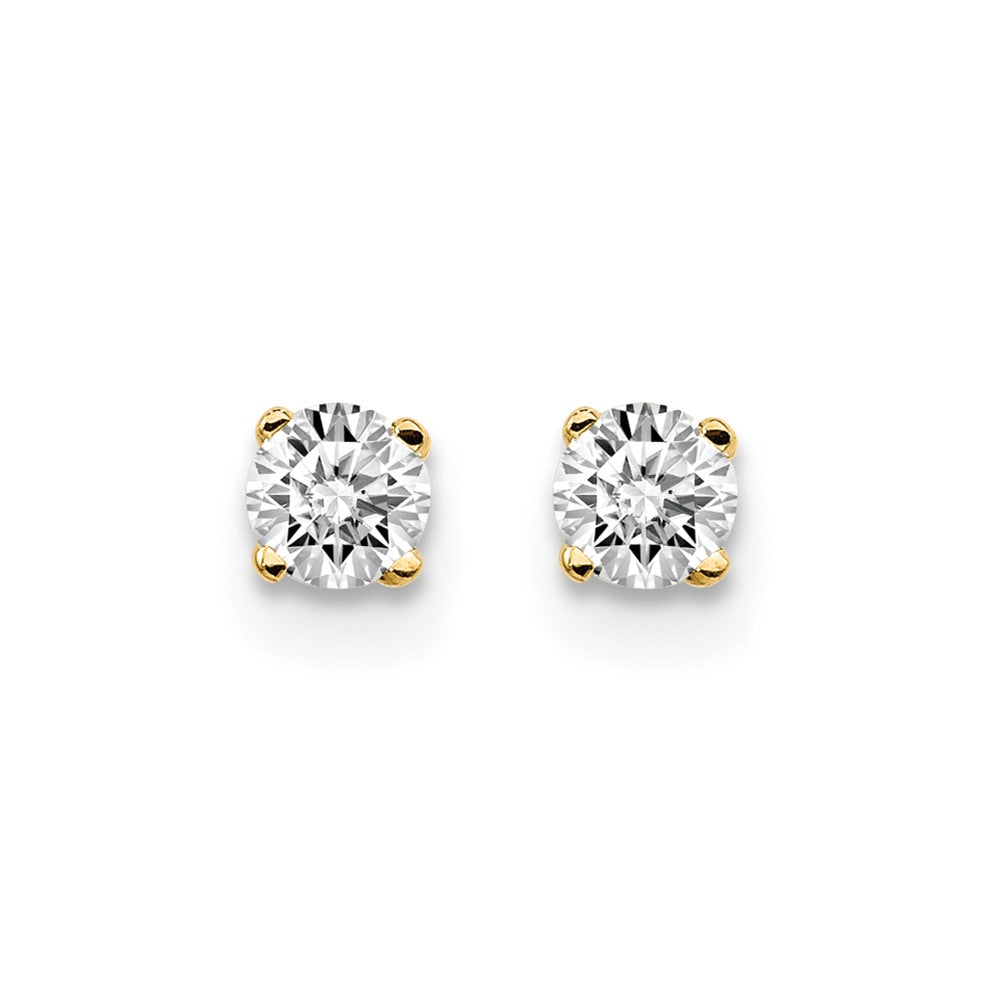 14ky .20ct. I2 K-L Diamond Stud Push-on Post Earrings