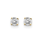 14ky .20ct. I2 K-L Diamond Stud Push-on Post Earrings
