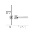 14kw .20ct I2 K-L Diamond Stud Push-on Post Earrings