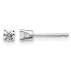 14kw .20ct I2 K-L Diamond Stud Push-on Post Earrings