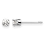 14kw .25ct I2 K-L Diamond Stud Push-on Post Earrings