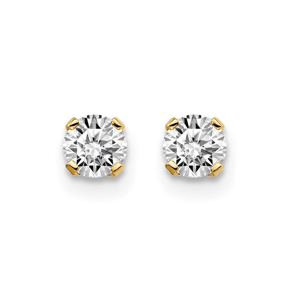 14ky .30ct. I2 K-L Diamond Stud Push-on Post Earrings