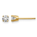 14ky .30ct. I2 K-L Diamond Stud Push-on Post Earrings
