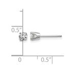 14kw .30ct I2 K-L Diamond Stud Push-on Post Earrings