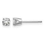 14kw .30ct I2 K-L Diamond Stud Push-on Post Earrings