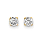 14ky .40ct. I2 K-L Diamond Stud Push-on Post Earrings