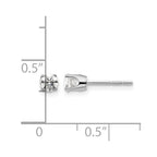 14kw .40ct I2 K-L Diamond Stud Push-on Post Earrings