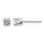 14kw .50ct I2 K-L Diamond Stud Push-on Post Earrings