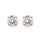 14ky .60ct. I2 K-L Diamond Stud Push-on Post Earrings