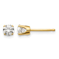 14ky .60ct. I2 K-L Diamond Stud Push-on Post Earrings