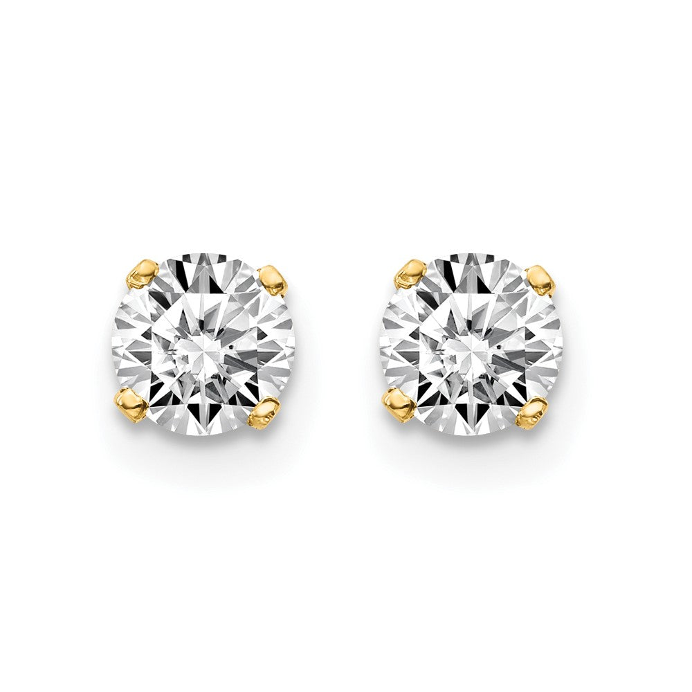 14ky .70ct. I2 K-L Diamond Stud Push-on Post Earrings