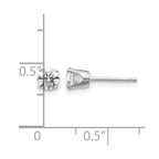 14kw .70ct I2 K-L Diamond Stud Push-on Post Earrings