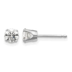 14kw .70ct I2 K-L Diamond Stud Push-on Post Earrings