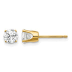 14ky .75ct. I2 K-L Diamond Stud Push-on Post Earrings