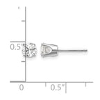 14kw .75ct I2 K-L Diamond Stud Push-on Post Earrings