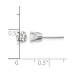 14kw .85ct I2 K-L Diamond Stud Push-on Post Earrings