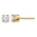 14ky .95ct. I2 K-L Diamond Stud Push-on Post Earrings