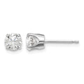 14kw .95ct I2 K-L Diamond Stud Push-on Post Earrings