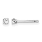 14kw .10ct I1 J-K Diamond Stud Push-on Post Earrings