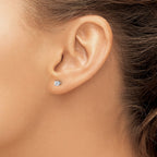 14kw .20ct I1 J-K Diamond Stud Push-on Post Earrings