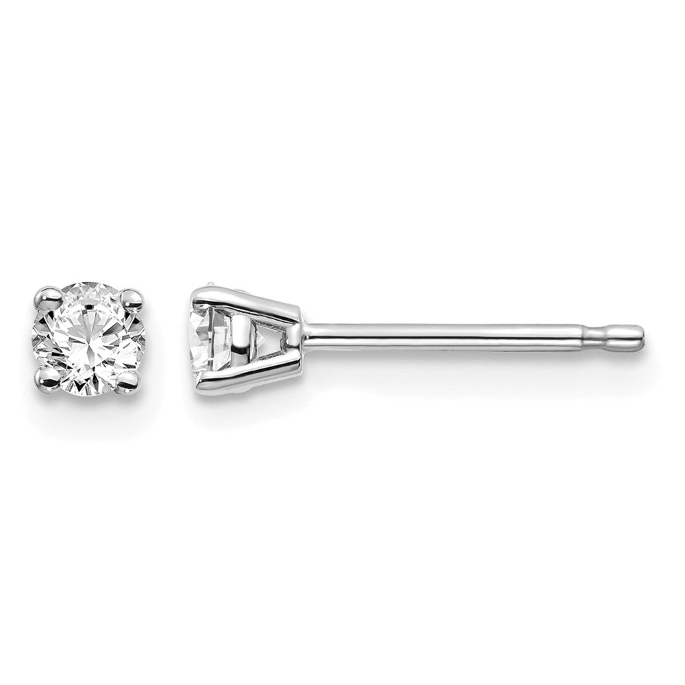 14kw .25ct I1 J-K Diamond Stud Push-on Post Earrings