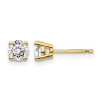 14y .70ct. I1 J-K Diamond Stud Push-on Post Earrings