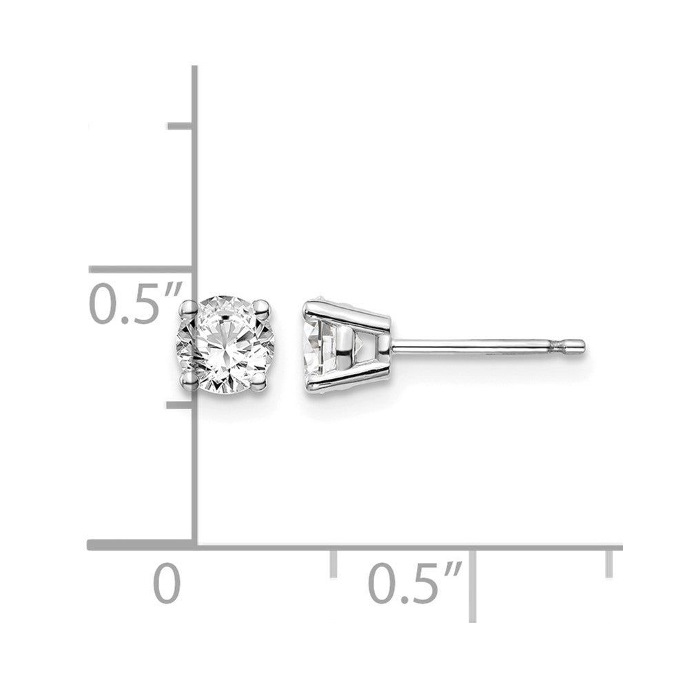 14kw .70ct I1 J-K Diamond Stud Push-on Post Earrings