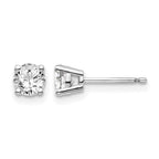 14kw .70ct I1 J-K Diamond Stud Push-on Post Earrings