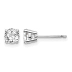 14kw .75ct I1 J-K Diamond Stud Push-on Post Earrings