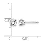 14kw .95ct I1 J-K Diamond Stud Push-on Post Earrings